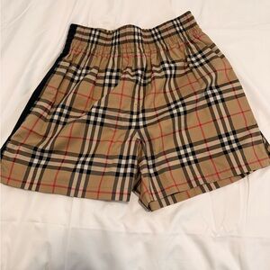 Burberry Beige Nova Check Women's Shorts